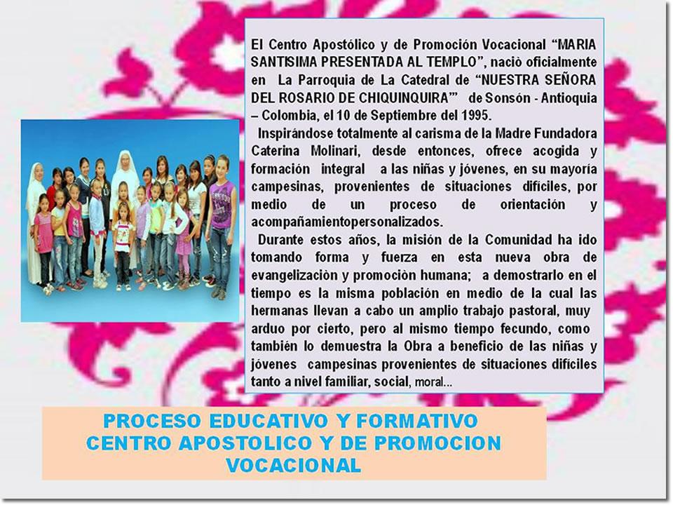 SONSON - CENTRO APOSTOLICO MARIA SS.1